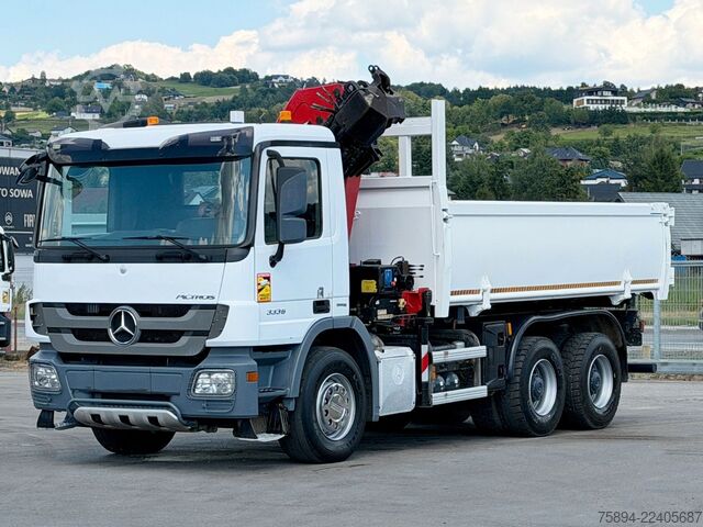 Truck mounted crane MERCEDES-BENZ ACTROS 3336* KIPPER 5,10 m + KRAN/FUNK * 6x4