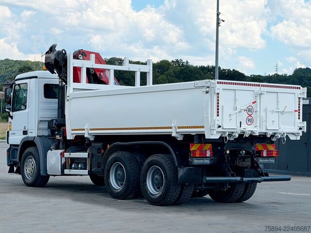 Truck mounted crane MERCEDES-BENZ ACTROS 3336* KIPPER 5,10 m + KRAN/FUNK * 6x4
