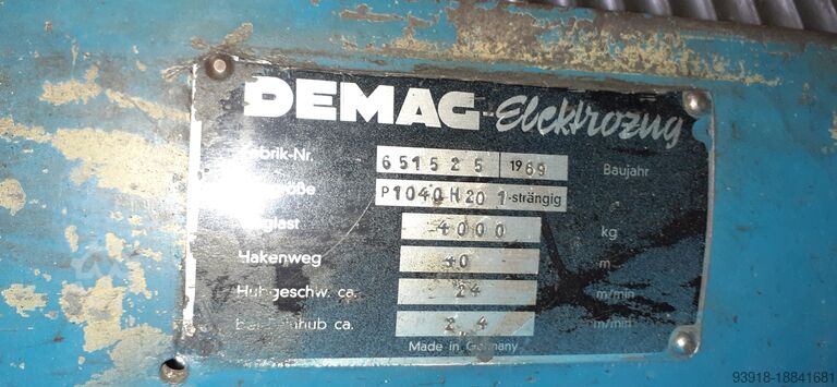 Mantel Trommel Seilführung Getriebe PZug DEMAG P1000 H40