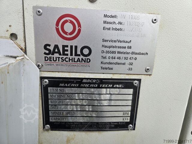 Vertikales Bearbeitungszentrum Saeilo MMV 1100S