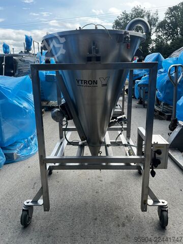 Mobiler Edelstahltrichter Ytron Y Vibration & Temperature hopper