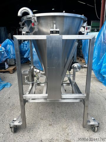 Mobiler Edelstahltrichter Ytron Y Vibration & Temperature hopper