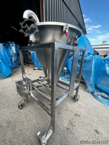 Mobiler Edelstahltrichter Ytron Y Vibration & Temperature hopper