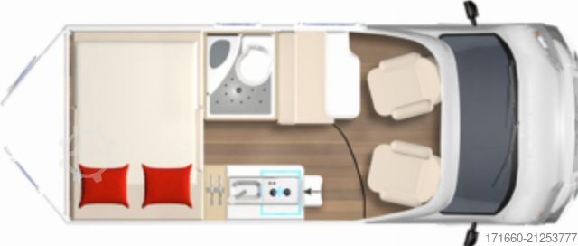 Kastenwagen Wohnmobil / Campervan BÜRSTNER Campeo C 540  + TV + MARKISE, NAVI+RFK