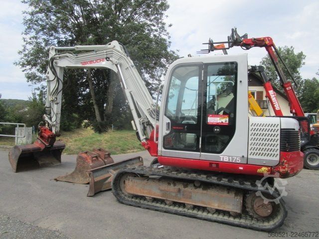 Minibagger Takeuchi TB 175 mit Klima + Powertilt + hydr. Schnellw. + 3
