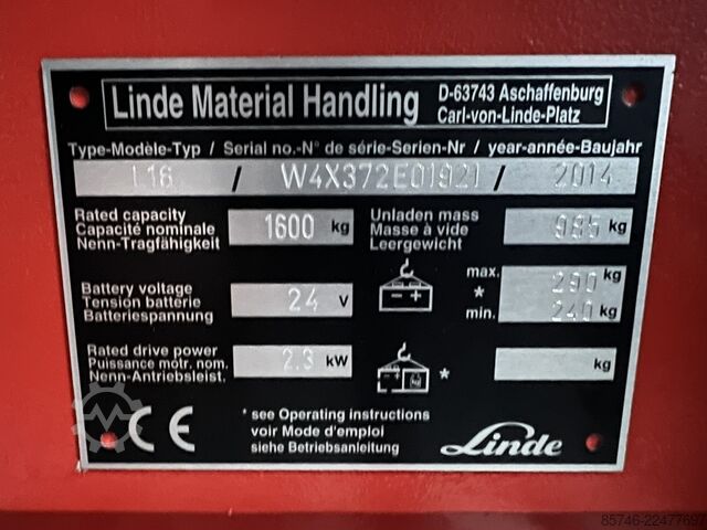 L 16 * KAUP - DRUM clamp * DEMO !!! LINDE L 16 * KAUP - DRUM  clamp * DEMO !!