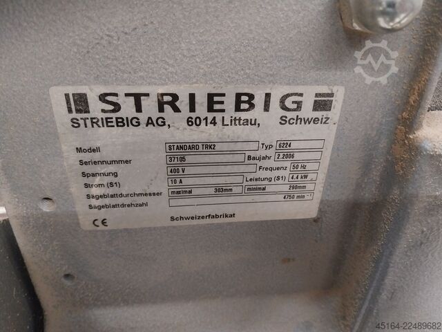 Stehende Plattensäge Striebig Standard TRK 2 Type 6224