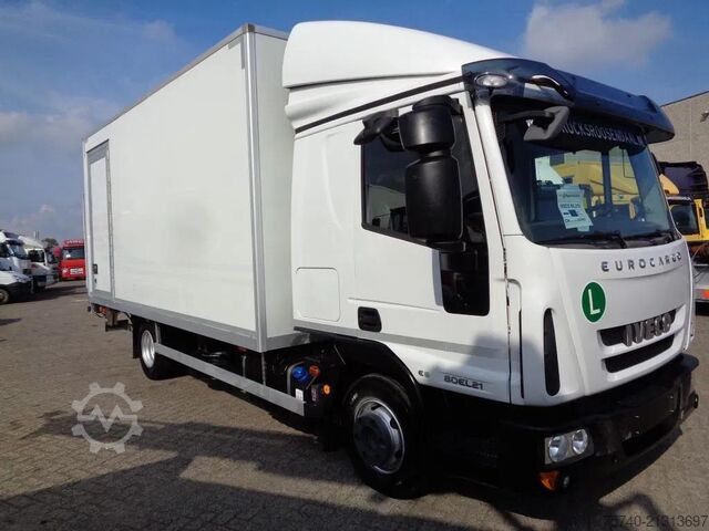 Curtain sided Iveco Eurocargo 80EL21 Manual + Euro 6 + Dhollandia Lift