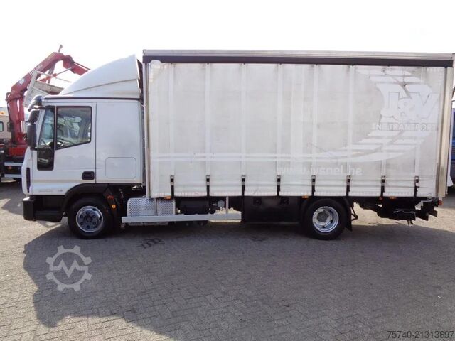 Curtain sided Iveco Eurocargo 80EL21 Manual + Euro 6 + Dhollandia Lift