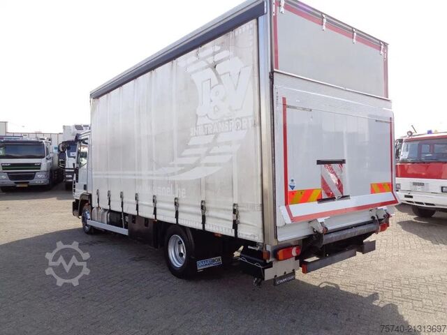Curtain sided Iveco Eurocargo 80EL21 Manual + Euro 6 + Dhollandia Lift