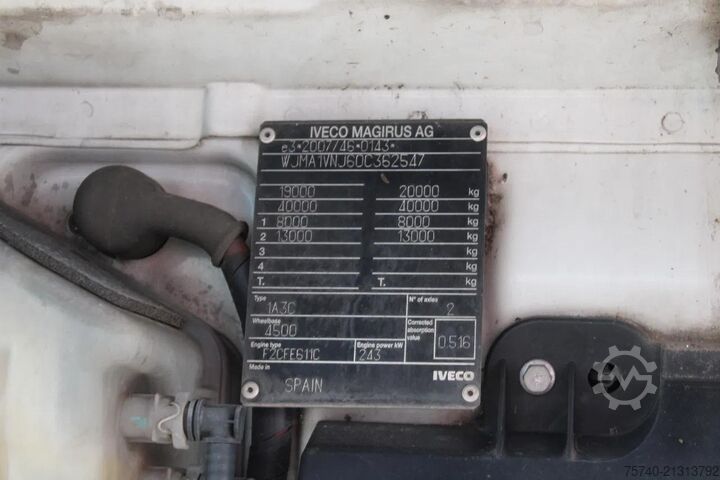 Box body Iveco Stralis 330 + EURO 6 + NICE TRUCK + 19T