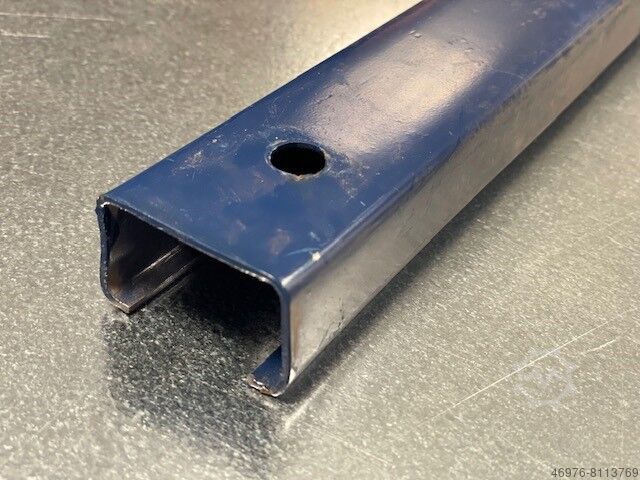 Fachwerkstrebe Fachwerk f. Palettenregal Mecalux / Länge: 1.057 mm / C40x25x8mm / Maß Mitte-Mitte-Bohrloch 997 mm / blau