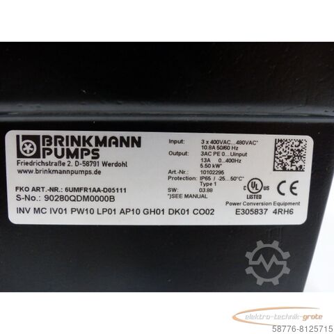 Brinkmann component Brinkmann 6UMFR1AA - D05111 Frequenzumrichter