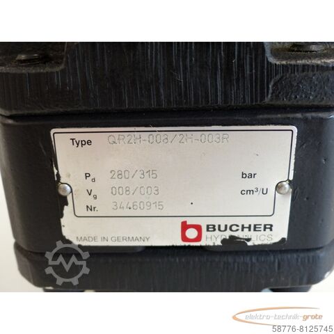 Component Bucher QR2H-008 / 2H-003R Innenzahnradpumpe SN:34460915 - ! -