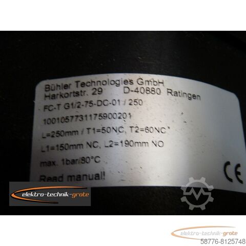 Component Bühler FC-T G 1/2-75-DC-01/250 Fluidcontrolterminal  !