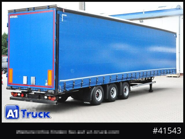Open semitrailer with tarp Kögel S24-1 Mega, Light, 1 Vorbesitzer, Code XL