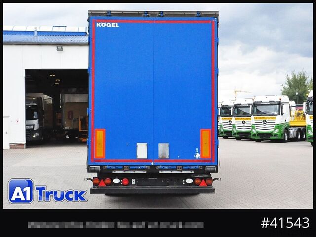 Open semitrailer with tarp Kögel S24-1 Mega, Light, 1 Vorbesitzer, Code XL