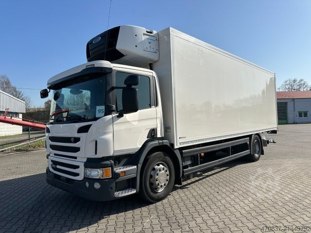 Kühlkoffer-LKW SCANIA P250 / LBW / Carrier 1150 MT / Seitentür / Trenn
