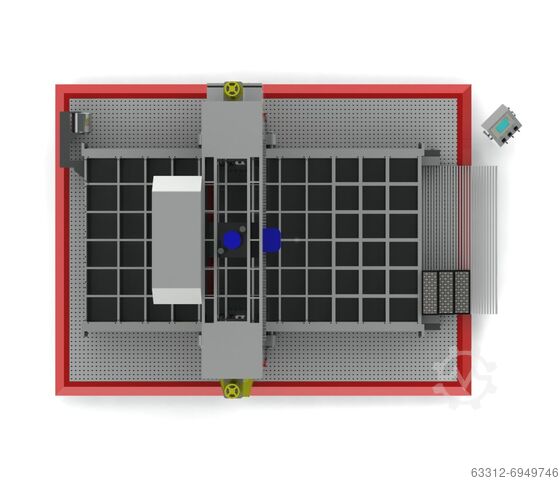 Gantry straightening press with 400 T ca Hidrobrasil Portalrichtpresse 400 Tonnen