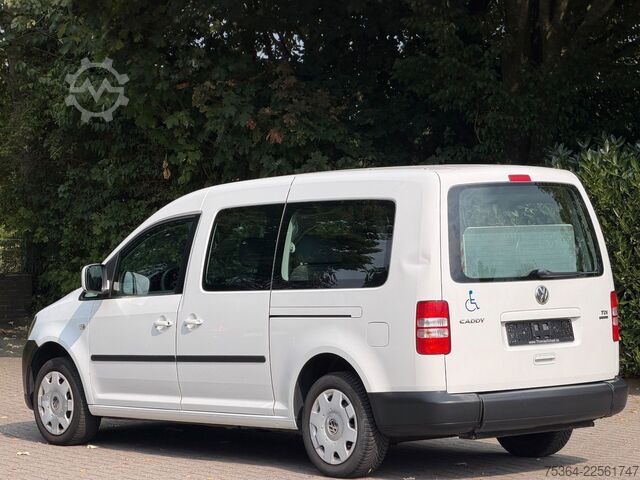 Kleinbus VW Caddy Maxi 1.6 Tdi 5 Sitze Rollstuhlrampe Klima