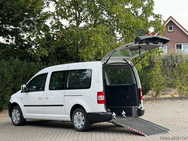 Kleinbus VW Caddy Maxi 1.6 Tdi 5 Sitze Rollstuhlrampe Klima