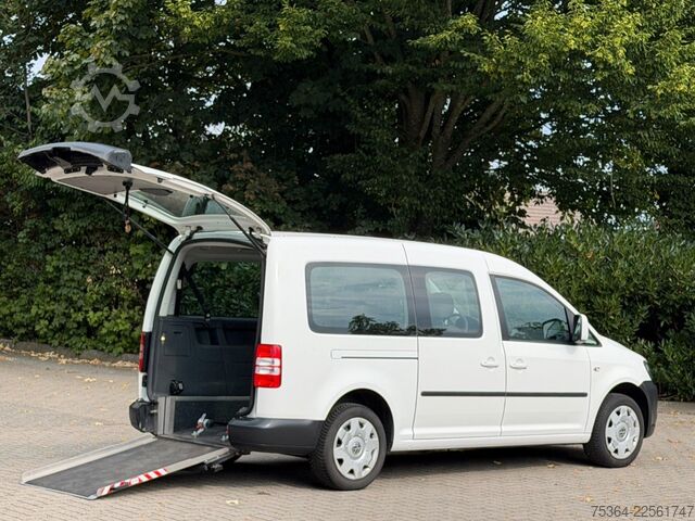 Kleinbus VW Caddy Maxi 1.6 Tdi 5 Sitze Rollstuhlrampe Klima