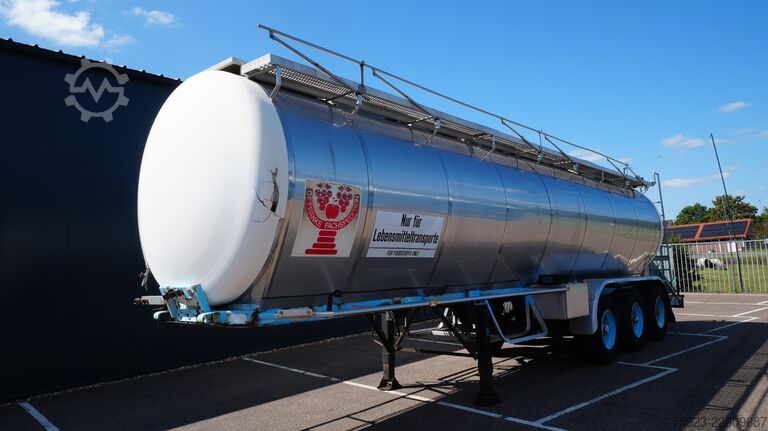 Lebensmitteltanker Pacton 3 axle food tank trailer 30.000ltr