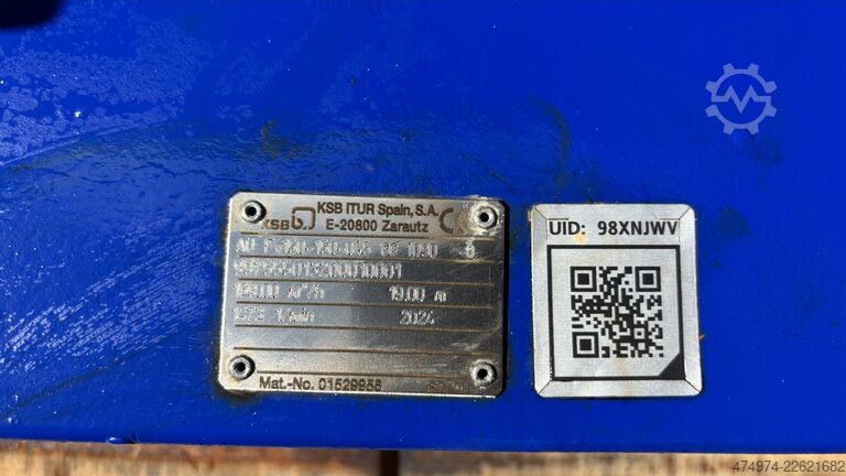 Centrifugal pump water pump KSB AU F-150-150-045 GG 109D