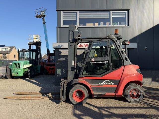 Forklift LINDE H80D-01 duplex mast 4.15m SIDESHIFT/FORK POSITIONER DEUTZ DIESEL 2011 LINDE H80D-01 duplo415 SIDESHIFT/VORKVERSTELLER DEUTZ DIESEL 2011
