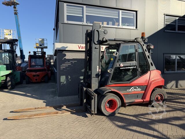 Forklift LINDE H80D-01 duplex mast 4.15m SIDESHIFT/FORK POSITIONER DEUTZ DIESEL 2011 LINDE H80D-01 duplo415 SIDESHIFT/VORKVERSTELLER DEUTZ DIESEL 2011
