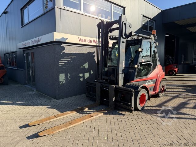 Forklift LINDE H80D-01 duplex mast 4.15m SIDESHIFT/FORK POSITIONER DEUTZ DIESEL 2011 LINDE H80D-01 duplo415 SIDESHIFT/VORKVERSTELLER DEUTZ DIESEL 2011