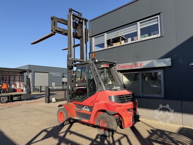 Forklift LINDE H80D-01 duplex mast 4.15m SIDESHIFT/FORK POSITIONER DEUTZ DIESEL 2011 LINDE H80D-01 duplo415 SIDESHIFT/VORKVERSTELLER DEUTZ DIESEL 2011