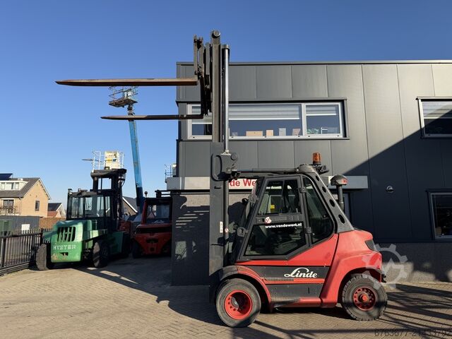 Forklift LINDE H80D-01 duplex mast 4.15m SIDESHIFT/FORK POSITIONER DEUTZ DIESEL 2011 LINDE H80D-01 duplo415 SIDESHIFT/VORKVERSTELLER DEUTZ DIESEL 2011