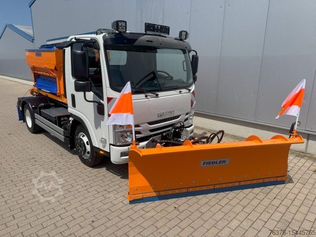 Transporter mit Kipper ISUZU NPR Aut.5.2 Ltr. Abrollkipp. + Winterdienstausr.