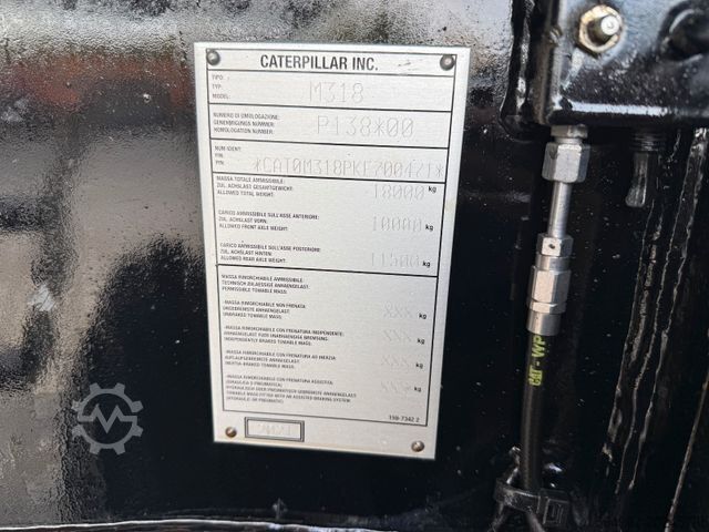 Mobile excavator CATERPILLAR M318 NEW GEN OQ65 ZS Klima 180° TOP