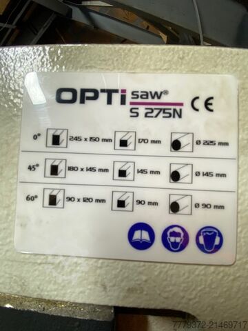 Metal band saw Optimum Optisaw S 275N