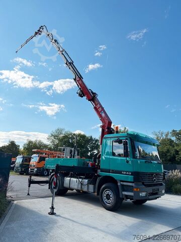 LKW mit Pritsche (offen) MERCEDES-BENZ Actros 1840 4x2 SZM Kran 26m FUNK WINDE Korb