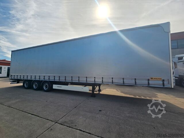 Open semitrailer with tarp WIELTON NS-3 * PR. + PL. MEGA * SAF *PLANE UNBESCHRIFTET