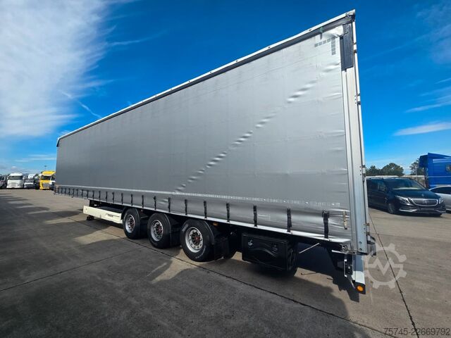Open semitrailer with tarp WIELTON NS-3 * PR. + PL. MEGA * SAF *PLANE UNBESCHRIFTET