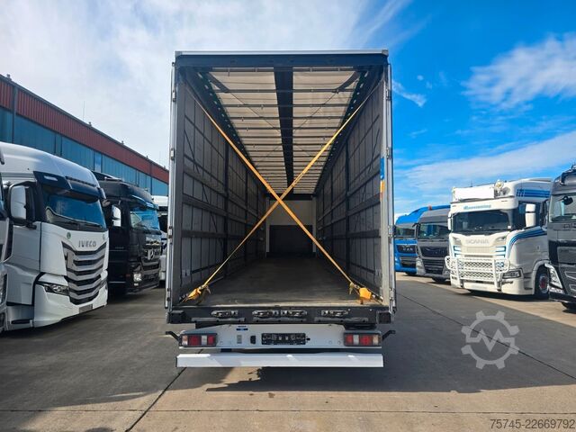 Open semitrailer with tarp WIELTON NS-3 * PR. + PL. MEGA * SAF *PLANE UNBESCHRIFTET