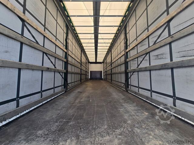 Open semitrailer with tarp WIELTON NS-3 * PR. + PL. MEGA * SAF *PLANE UNBESCHRIFTET