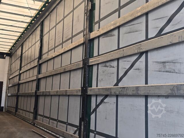 Open semitrailer with tarp WIELTON NS-3 * PR. + PL. MEGA * SAF *PLANE UNBESCHRIFTET