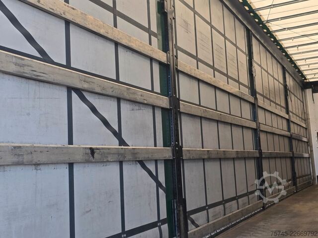 Open semitrailer with tarp WIELTON NS-3 * PR. + PL. MEGA * SAF *PLANE UNBESCHRIFTET