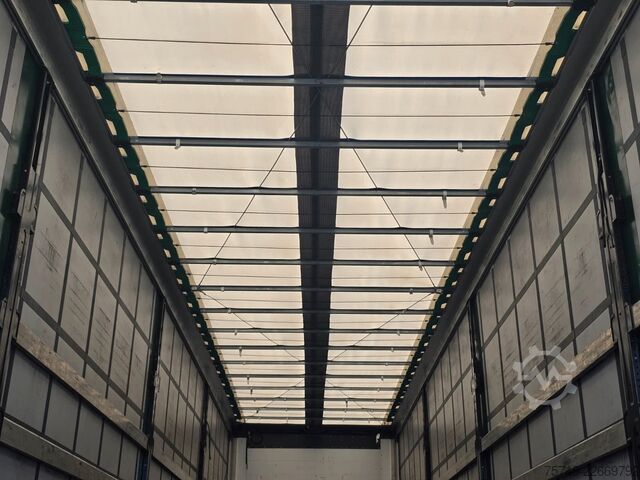 Open semitrailer with tarp WIELTON NS-3 * PR. + PL. MEGA * SAF *PLANE UNBESCHRIFTET