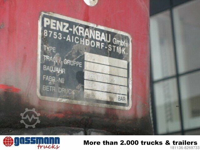 Truck mounted crane  PENZ 13504 P Kran 4 Ausschübe