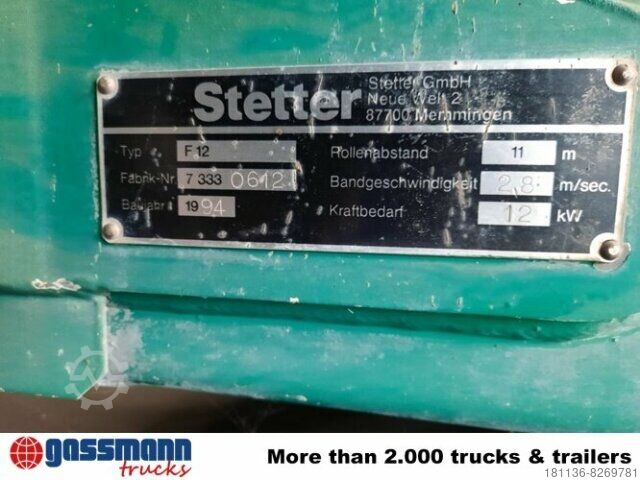 Mobile Betonmischanlage Stetter F 12, Förderband für Betonmischer