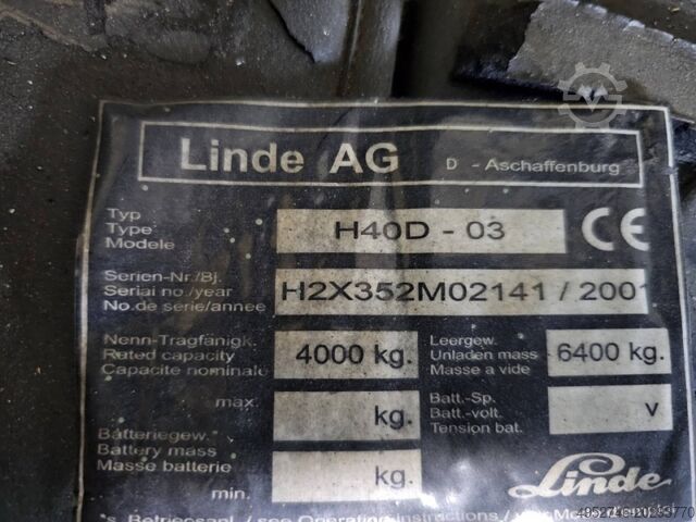 4-Rad-Gabelstapler Linde H40D-03