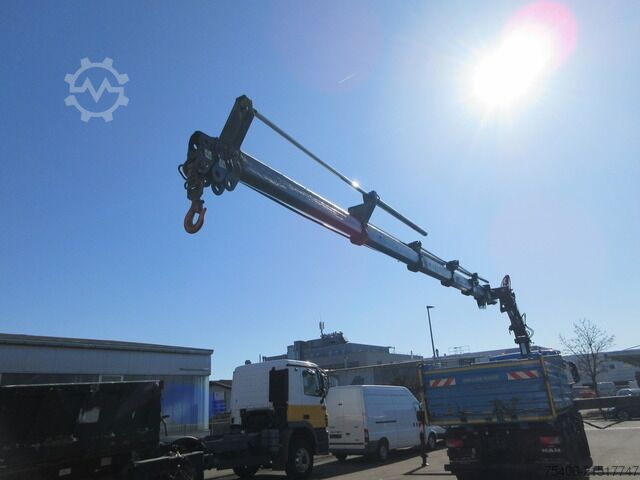 Dreiseitenkipper LKW man TGS 26.440 BB 6x4 Gesteinskipper MKG-Kran,Funk