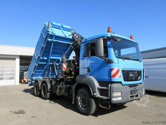Kipper LKW man TGS 26.440 BB 6x4 Gesteinskipper MKG-Kran,Funk