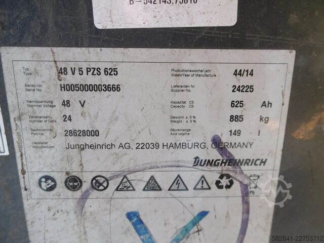 Electric 3-wheel forklift JUNGHEINRICH EFG 216k-435 DZ